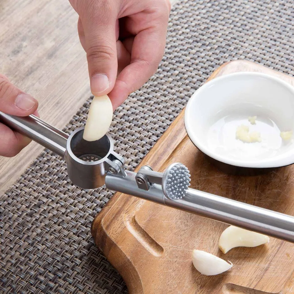 Антискользящие измельчители сока из нержавеющей стали пресс для чеснока Пресс