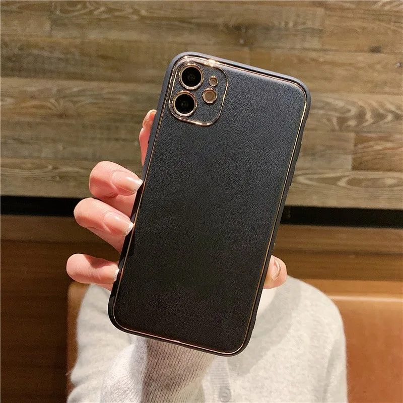 

Luxury Leather Case For iPhone 12 Pro 11 Pro Max XS XR X R S 8 7 iPhone7 iPhone8 Plus iPhone11 iPhone12 Phone Shell Bumper Cover