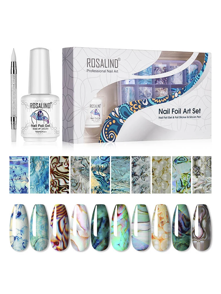 Nail Art Star переводная наклейка комплект голубого океана для ногтей нюдовой