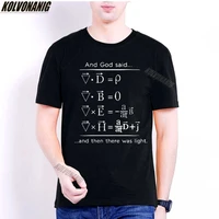 and god says maxwell equations and then there was light geek science graphic oversized t shirt harajuku shirt mens clothing