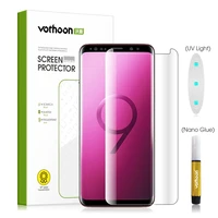 vothoon uv glass for samsung galaxy s8 s9 plus 3d edge coverage full glue tempered glass screen protector for samsung note 8 9
