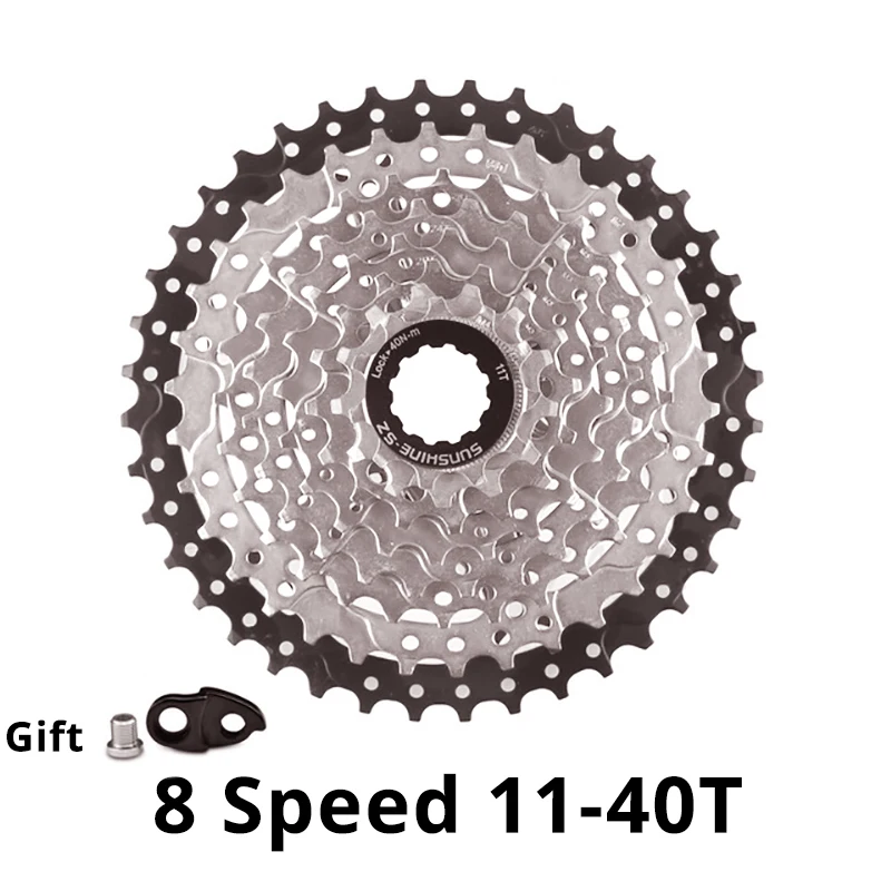 SUNSHINE 8 скоростей свободного хода MTB дорожный велосипед 8S кассеты 25t 28t 32t 40t 42T маховик для M310 M360 Alivio M410 HG31-8