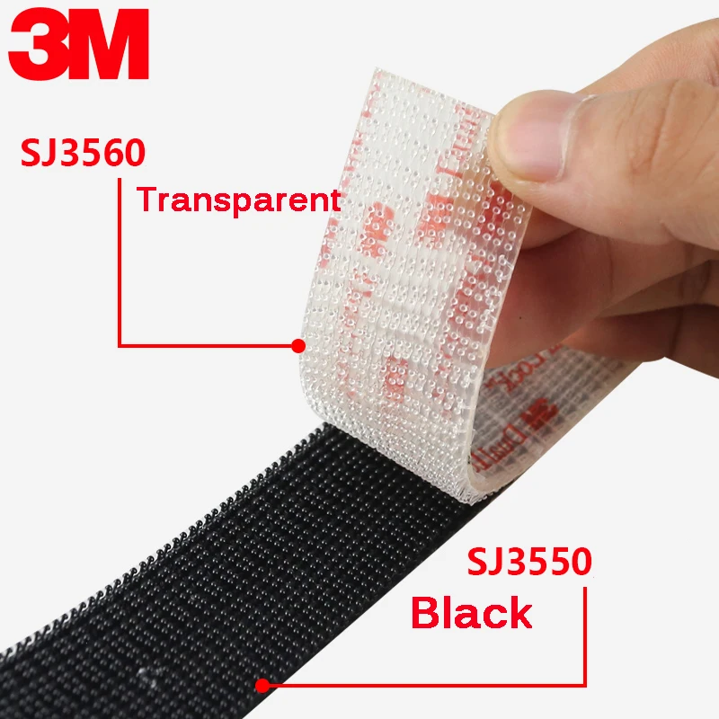 Прозрачная Клейкая Лента-крепеж в виде грибов SJ3550 Black and SJ 3560 ширина 250/25 4 мм 1 м 3 |