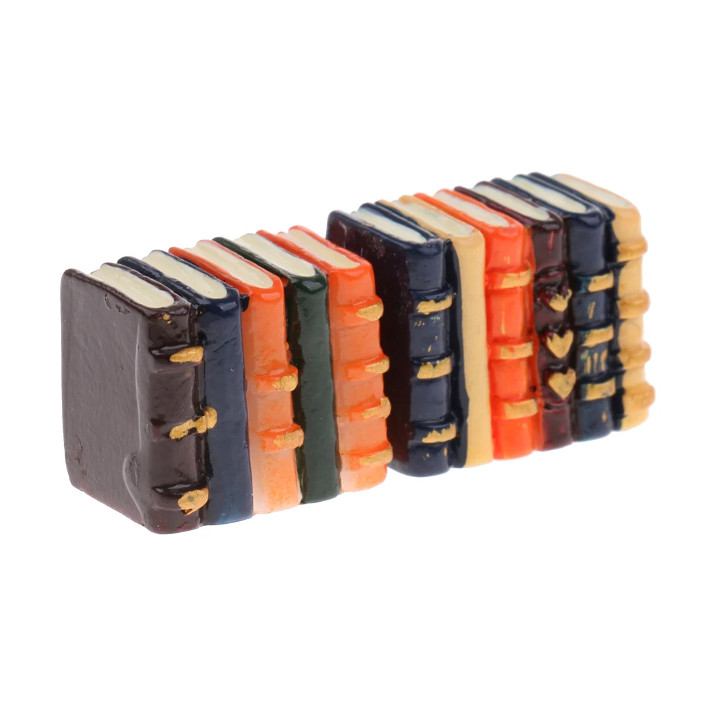 1/12 Scale Resin Books Dollhouse Miniature Bookshelf Decoration Accessories |