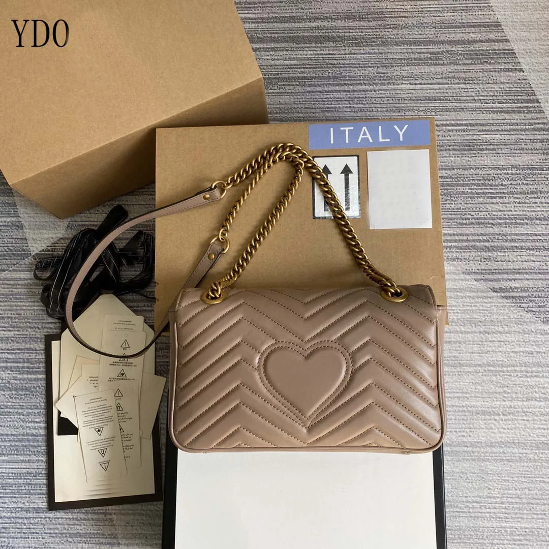 

2021 New Luxury Jewelry Ladies Shoulder Bag ITALY Designer 100% Leather Chain Messenger Bag Dinner Bag Imported Cowhide Clutch