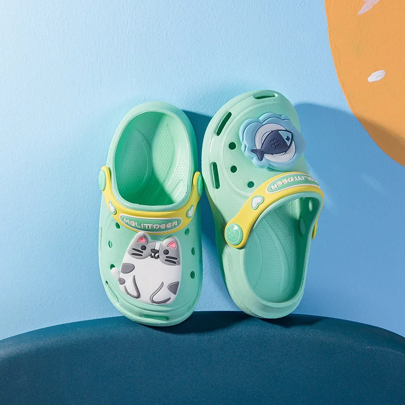 

New Summer Children Cartoon Slippers Living Shoes Children Parent-Child Soft Sole Eva Sandals for 1-6 Years Old