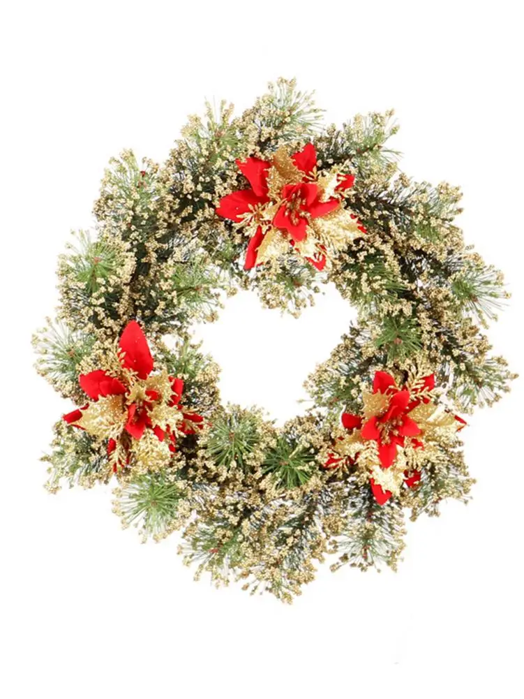 Искусственные венки большого размера 45 см подвесные дверные рождественские