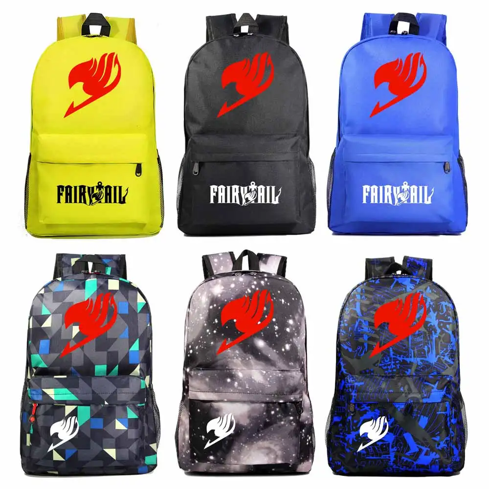 Мода Многоцветный аниме мультфильм Феи хвост мальчик девочка книжный школьный