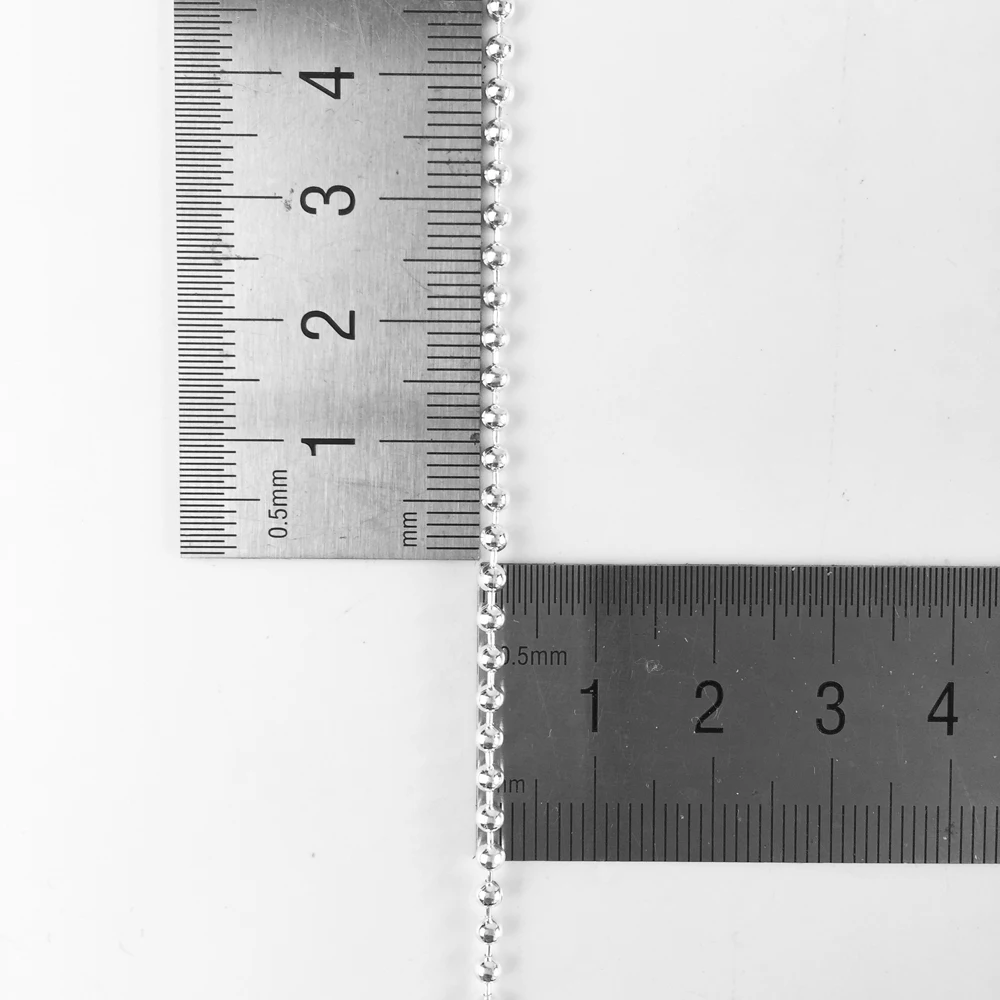 Цепочка с подвеской в виде шара ожерелье из стерлингового серебра 2017 пробы