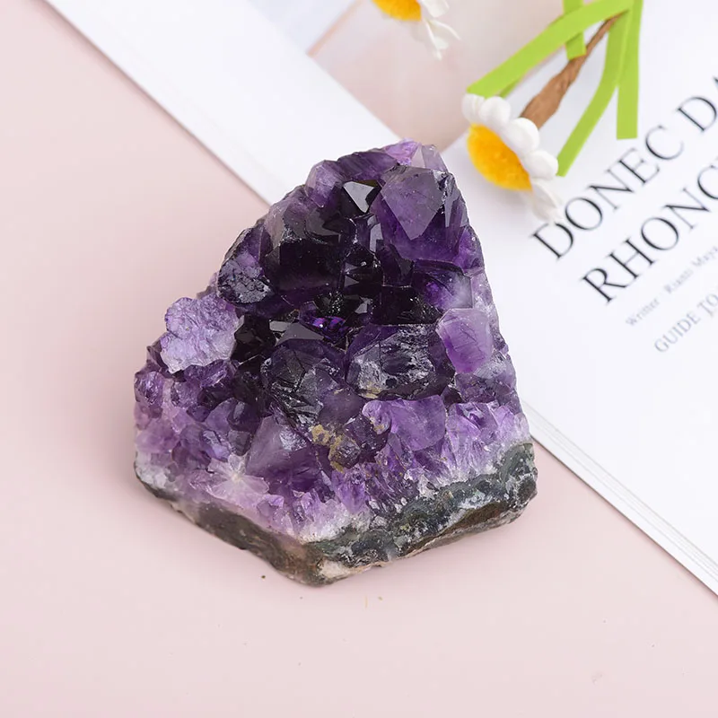 Натуральный Аметист Кристальный кварц кластера сырые кристаллы Исцеление