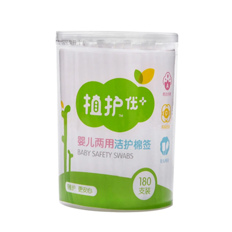 180 шт./кор. зубная щетка с двумя головками и ватный тампон для носа чистки ушей