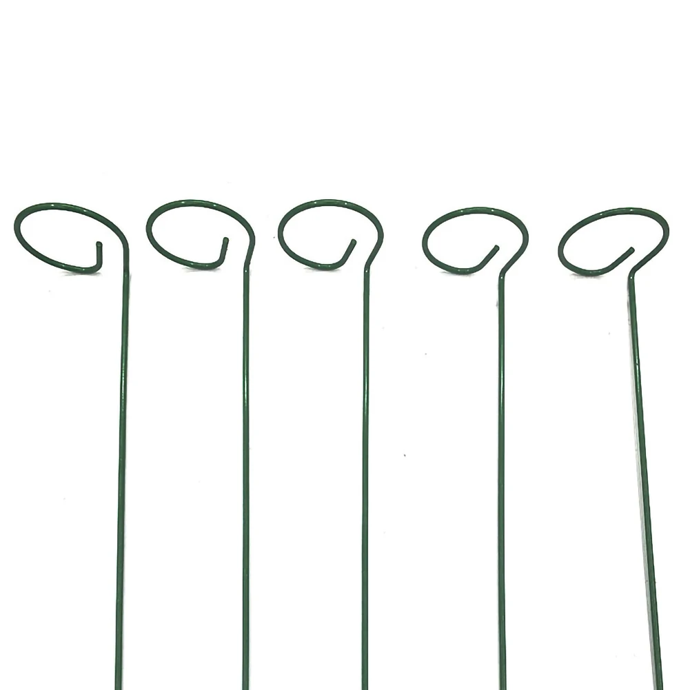

New 5 Packs of 18 Inch 40/45 cm Long Garden Single Stem Support Pile Plant Cage Support Rings