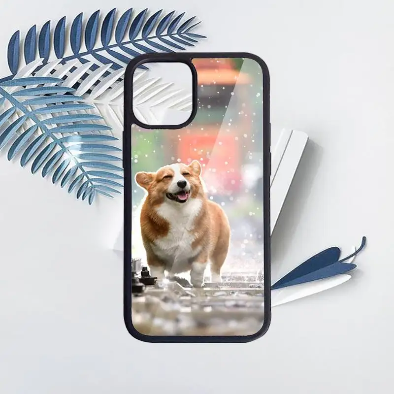 

Corgi cute dog animal Phone Case PC for iPhone 11 12 pro XS MAX 8 7 6 6S Plus X 5S SE 2020 XR Luxury brand shell funda