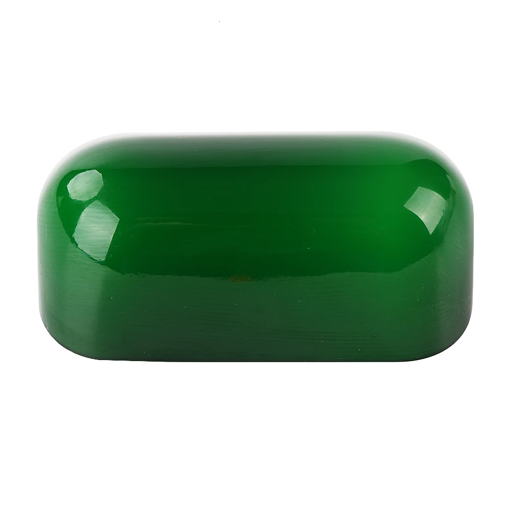 Jade green glass bankers яркая крышка лампы Bankers стеклянный абажур запасной Абажур размер L15 см W9.5 см
