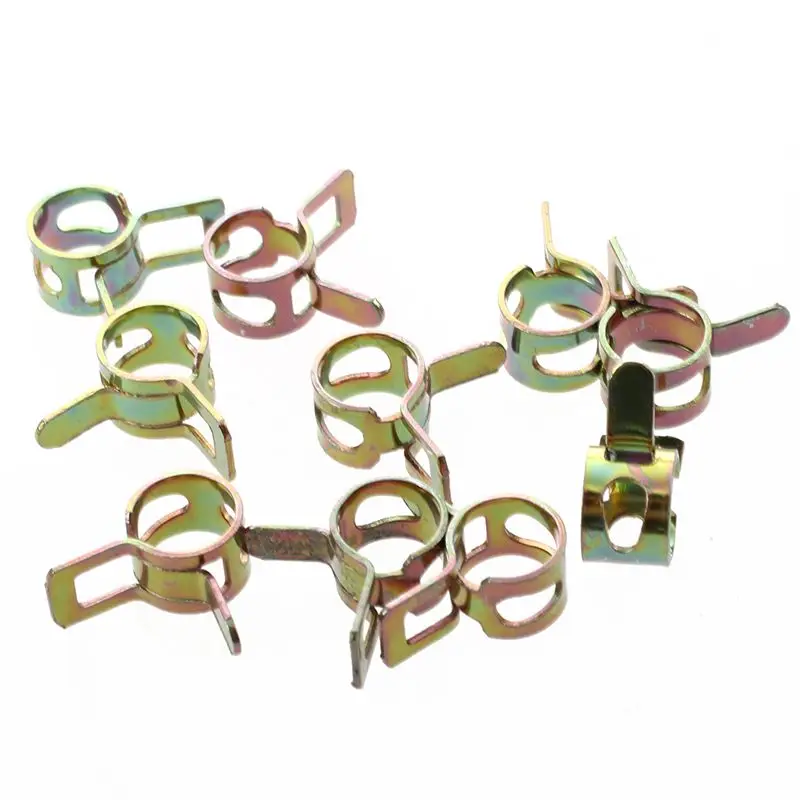 Новый 10 шт. закругленный зажим фиксации нержавеющей толщиной и шланг трубы 7