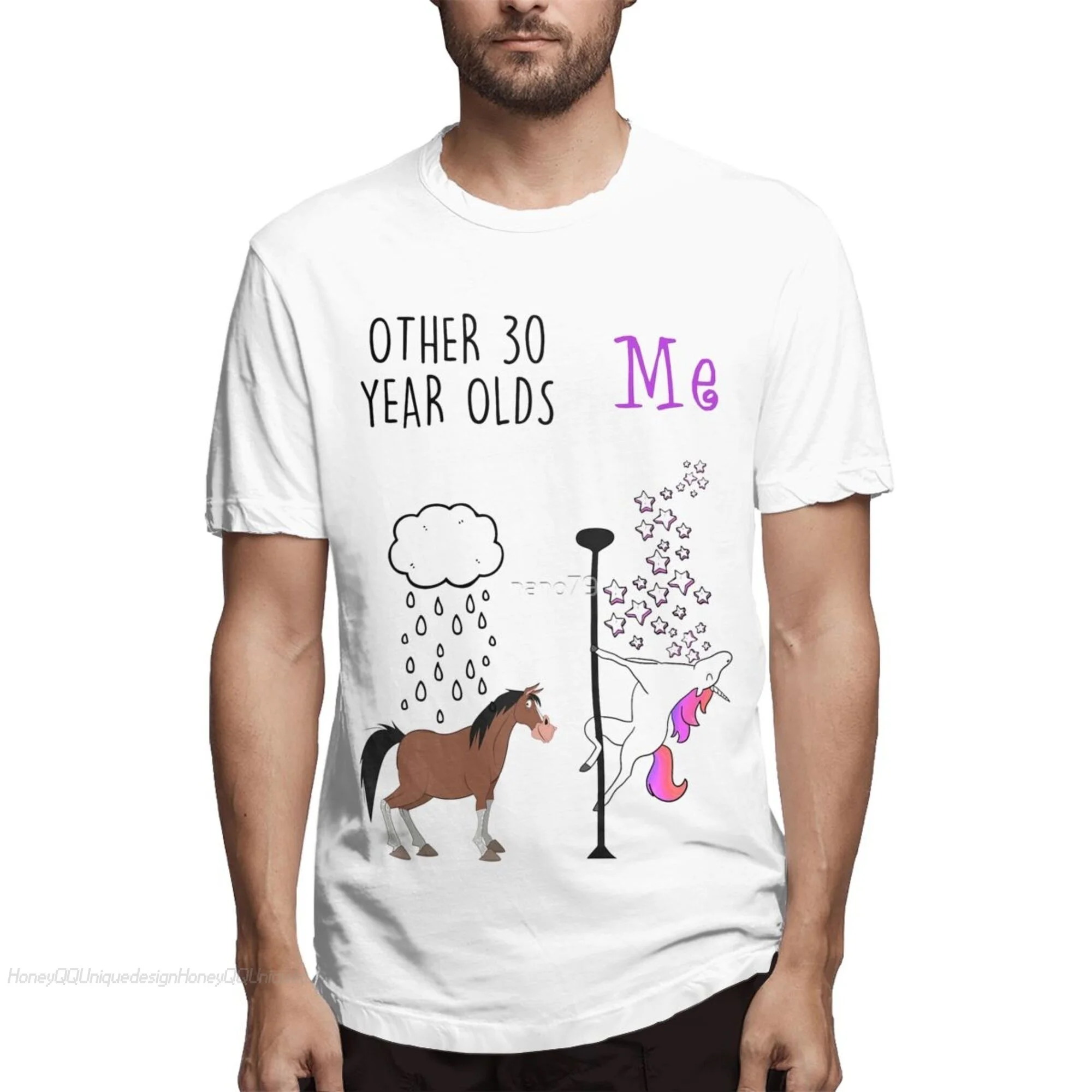 

Want Gifts For Her Or Him 30 Year Old Women Or Men. T-Shirt Men Short Summer Sleeve 30 Birthday Born in 1991 Casual Shirts Loose