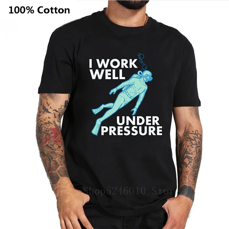 Мужская футболка для дайвинга с коротким рукавом 100% хлопок|Мужские футболки| |