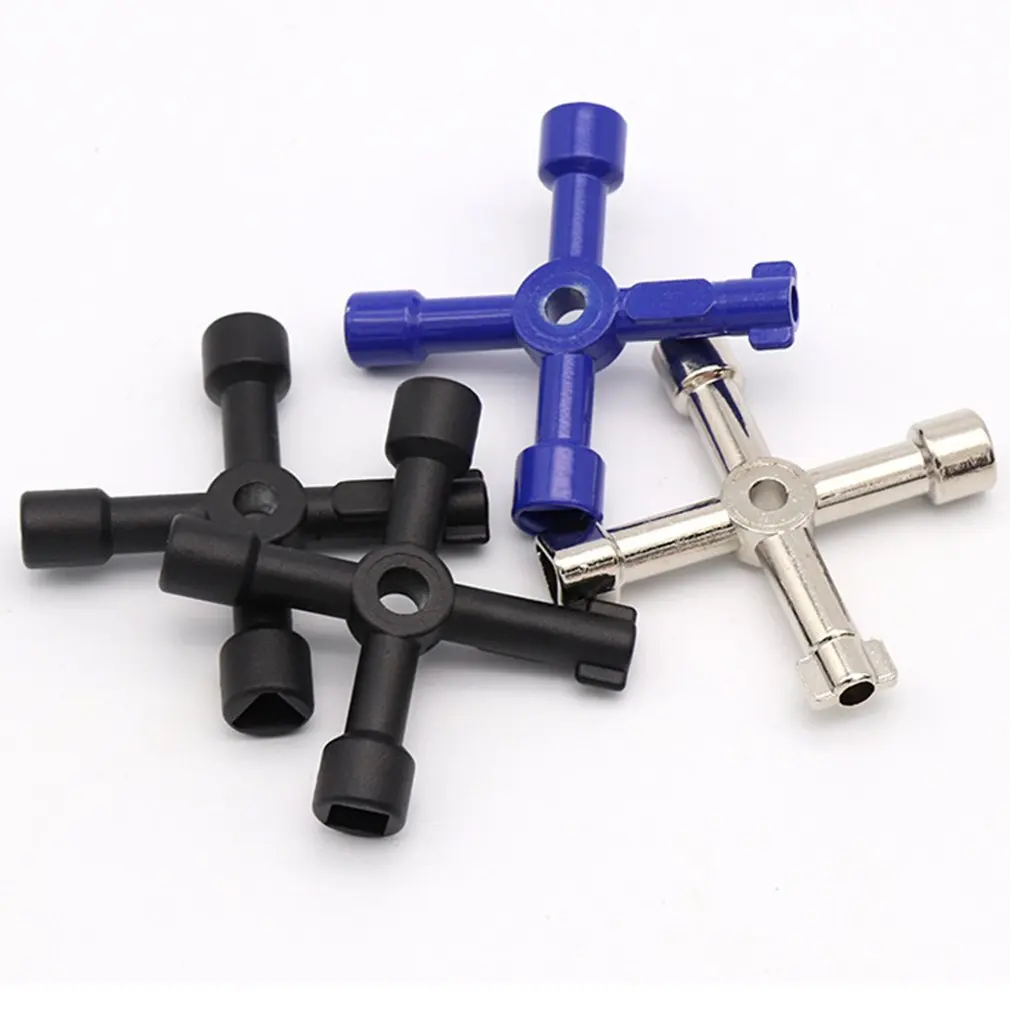 Multifunction 4 Ways Universal Triangle Wrench Cross Key Plumber For Gas Electric Meter Cabinets Bleed Radiators | Инструменты