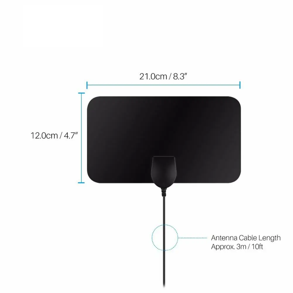 4K цифровая HDTV Антенна Внутренняя антенна с усилителем 1680 миль диапазон с HD1080P DVB-T2 tv для жизни местные каналы вещания