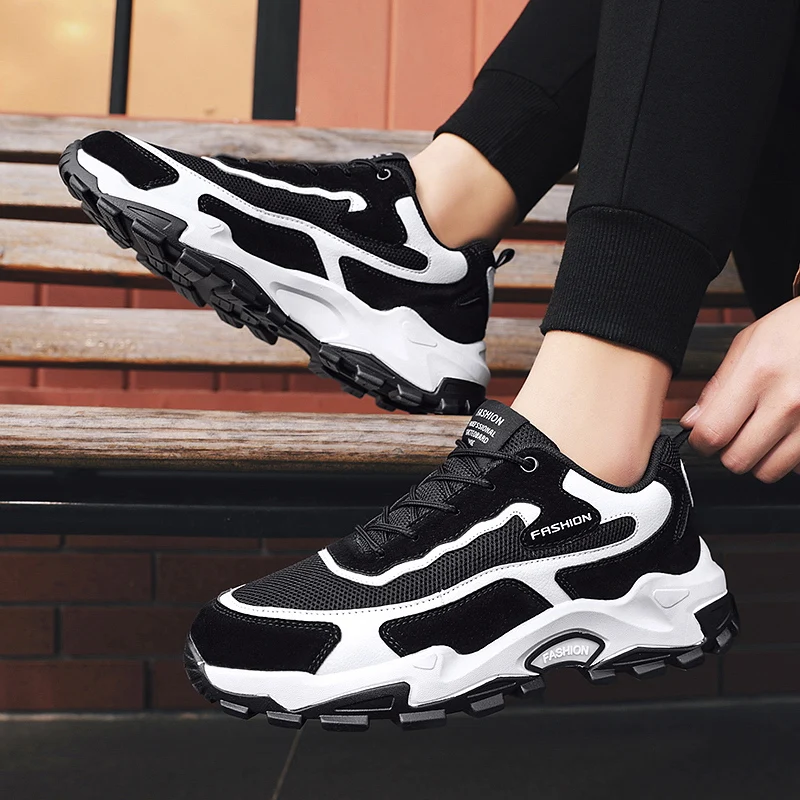 

Chunky Sneakers Running Shoes Men Breathable Zapatillas Deportivas Mens Trainers Running Jogging Sports Shoes Male Casual
