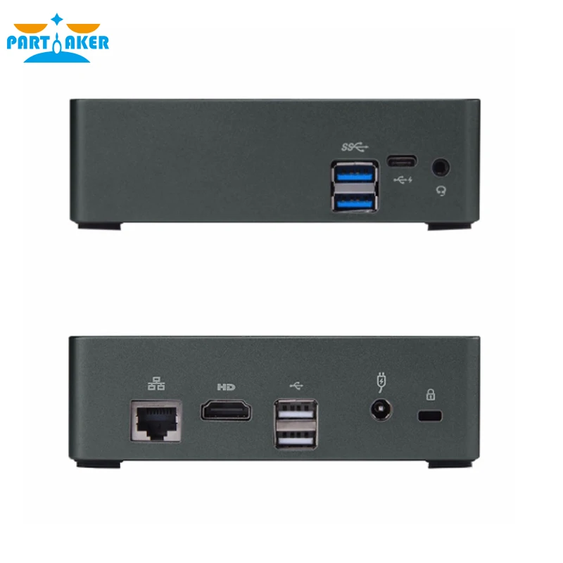 Intel Core i5 8250U minipc Partaker Kaby Lake R Вентилятор Мини ПК Windows мини компьютер Barebone 8350U PC |