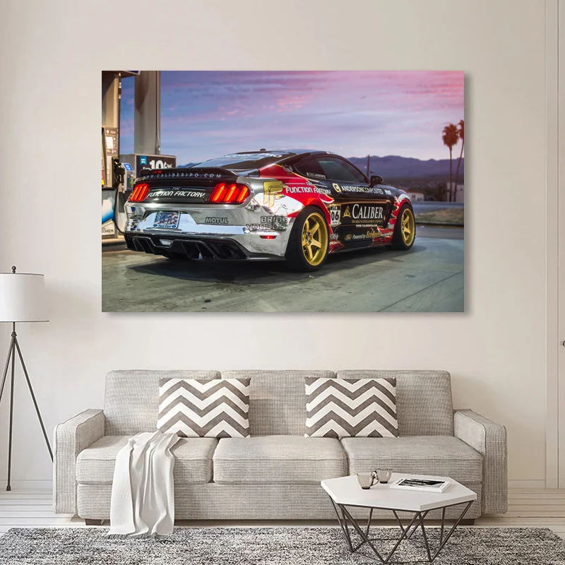 Картины на холсте гоночный автомобиль Mustang Настройка классический Современная