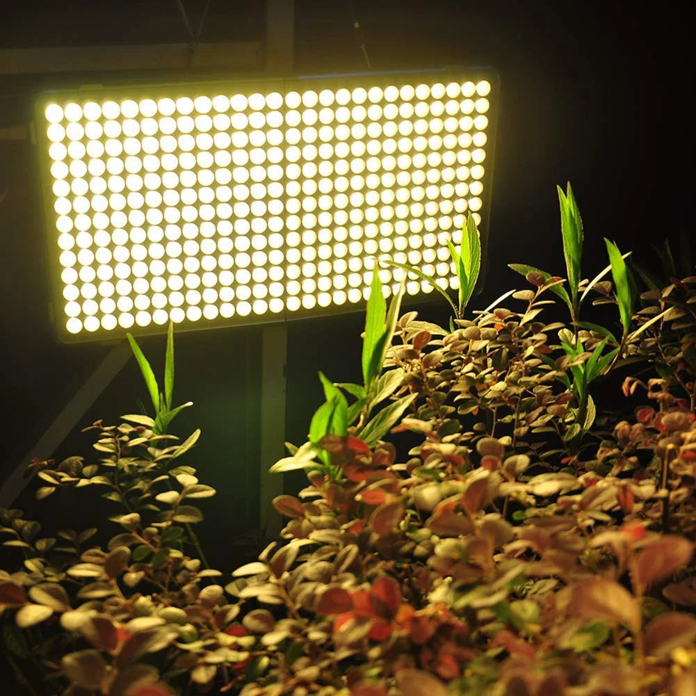 

338 300W LED Full Spectrum Phyto Panel Floodlight Plant Growing Lighting Lamp Indoor Tent Flowers Seedlings Cultivation Light