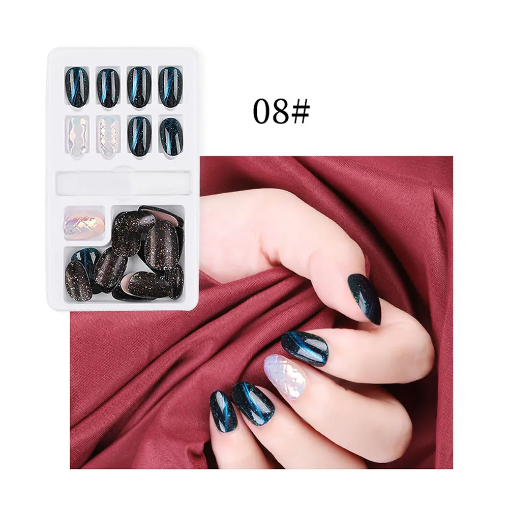 Лучшие переносные съемные накладные ногти полное покрытие водонепроницаемые