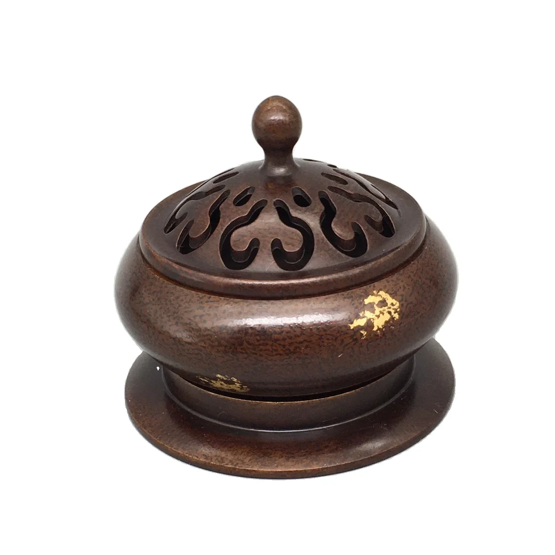 

LAOJUNLU Antique Copper Collection Small Two-Body Incense Burner Crafted To Perfection Imitation antique bronze masterpiece