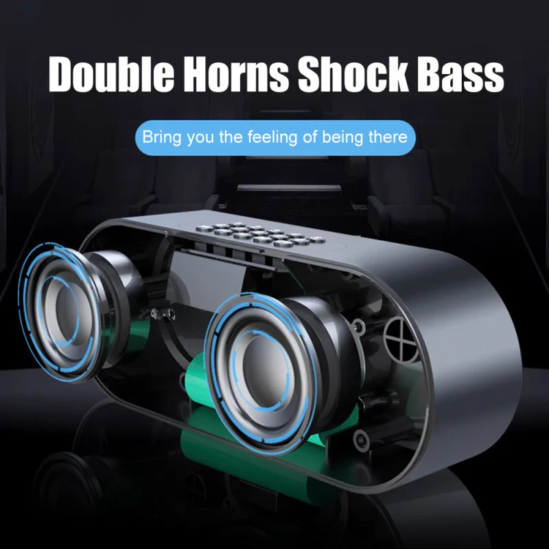 m6 owl bluetooth speaker portable column led flash wireless loudspeaker fm radio alarm clock speaker tf aux usb music center free global shipping