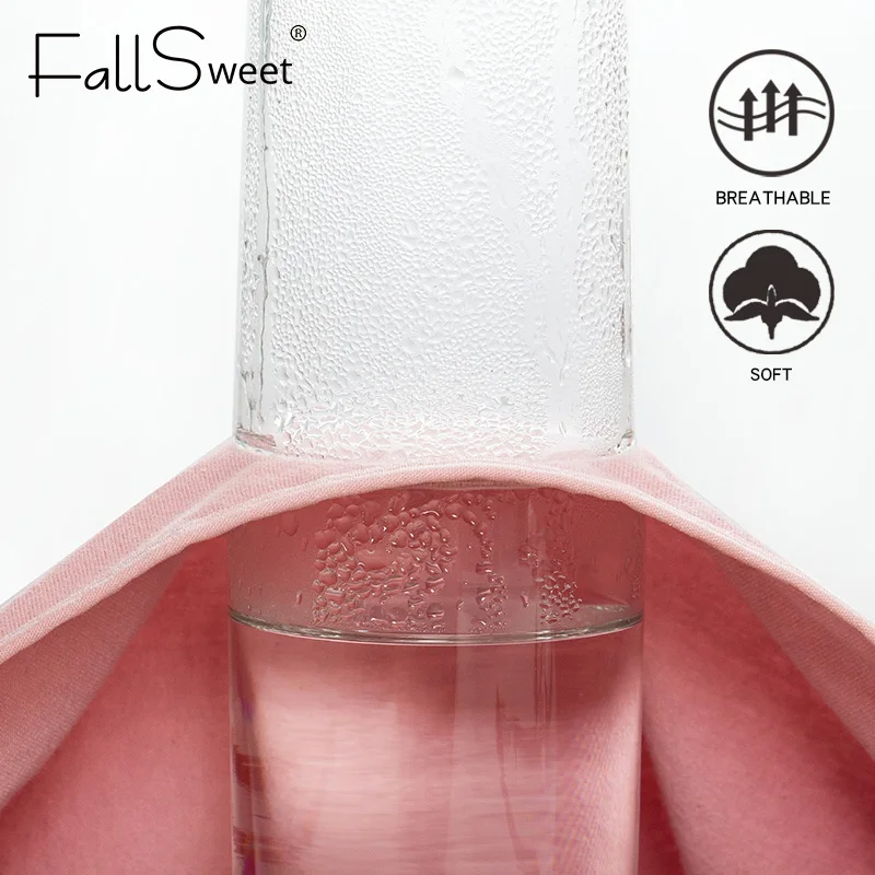 FallSweet 3 шт./лот! Женские хлопковые трусики с высокой талией удобные одноцветное
