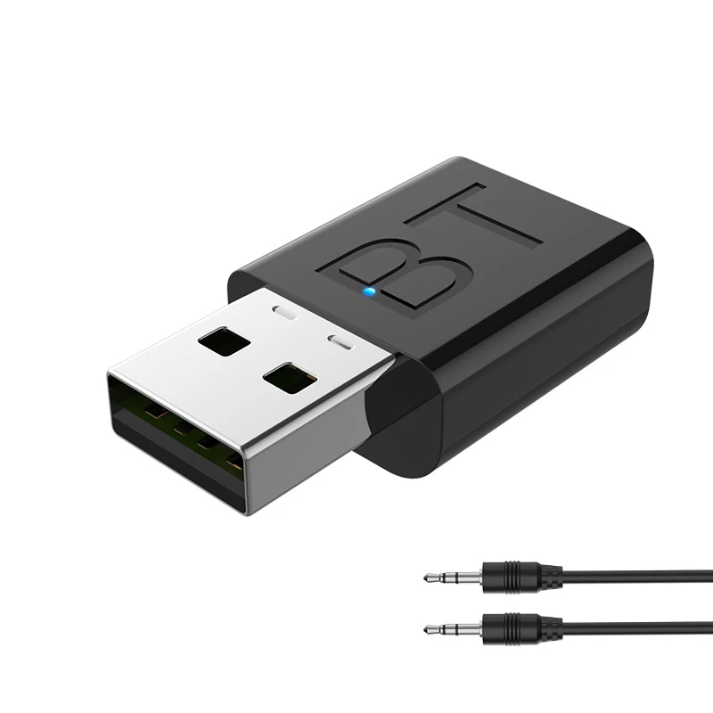 

Bluetooth 5.0 Music Receiver Wireless Car Kit USB Stereo 3.5mm AUX Jack Audio Receiver Adapter Auto Bluetooth Car Radio MP3 PC