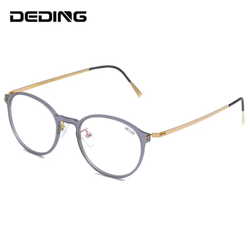 

Nylon Titanium Glasses Frame Women Round Ultralight Eyeglasses Prescription Myopia Optical Men Frame Eyewear DD1523