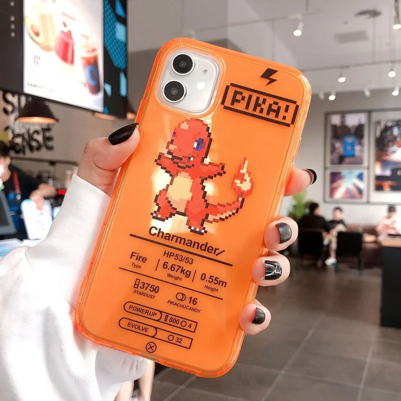 Чехол для телефона с покемоном крышки Пикачу IPhone X XS XR XSMax 7 8 Plus 11 12mini 12 Pro Max 6 6S чехол