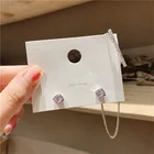 Женские металлические серьги-клипсы, Серьги-кисточки с бриллиантами, подарочные серьги, закрепленные на манжетах