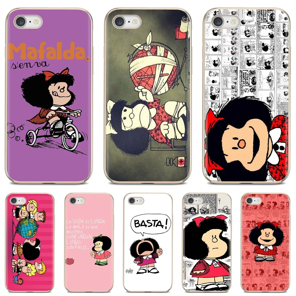 Мультфильм Mafalda Girl удивительный силиконовый чехол для мобильного телефона Samsung