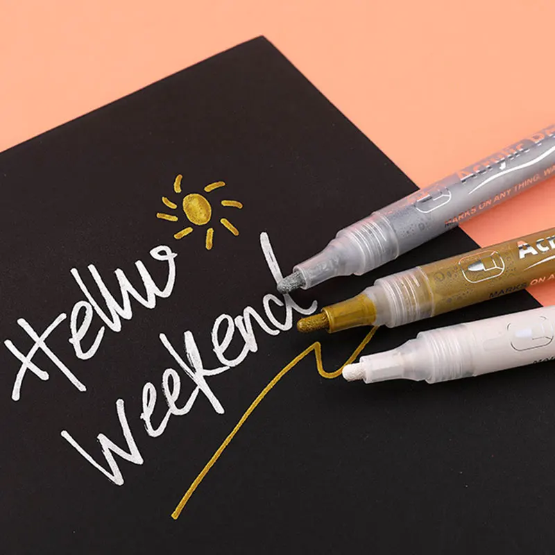 Набор художественных маркеров для рисования акриловыми красками 4/8/12 цветов |