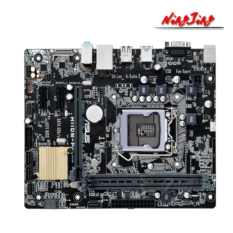 ASUS H110M F Intel H110 DDR4 USB2.0 Micro-ATX новая 32G двухканальная Поддержка 6 7 8 9 поколения 1151 CPU