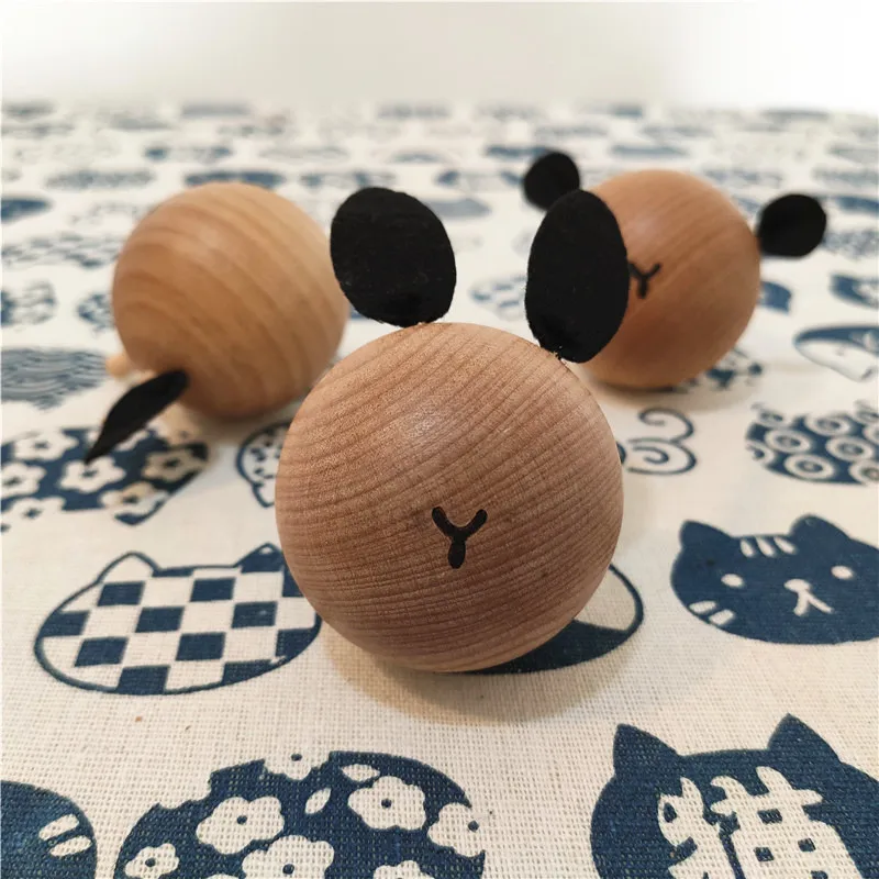 

DM Children's Room Decoration Wooden Coat Hook Cartoon Animal Head Wall Hooks Kindergarten Baby Newborn Gift Deer/Bear/Rabbits
