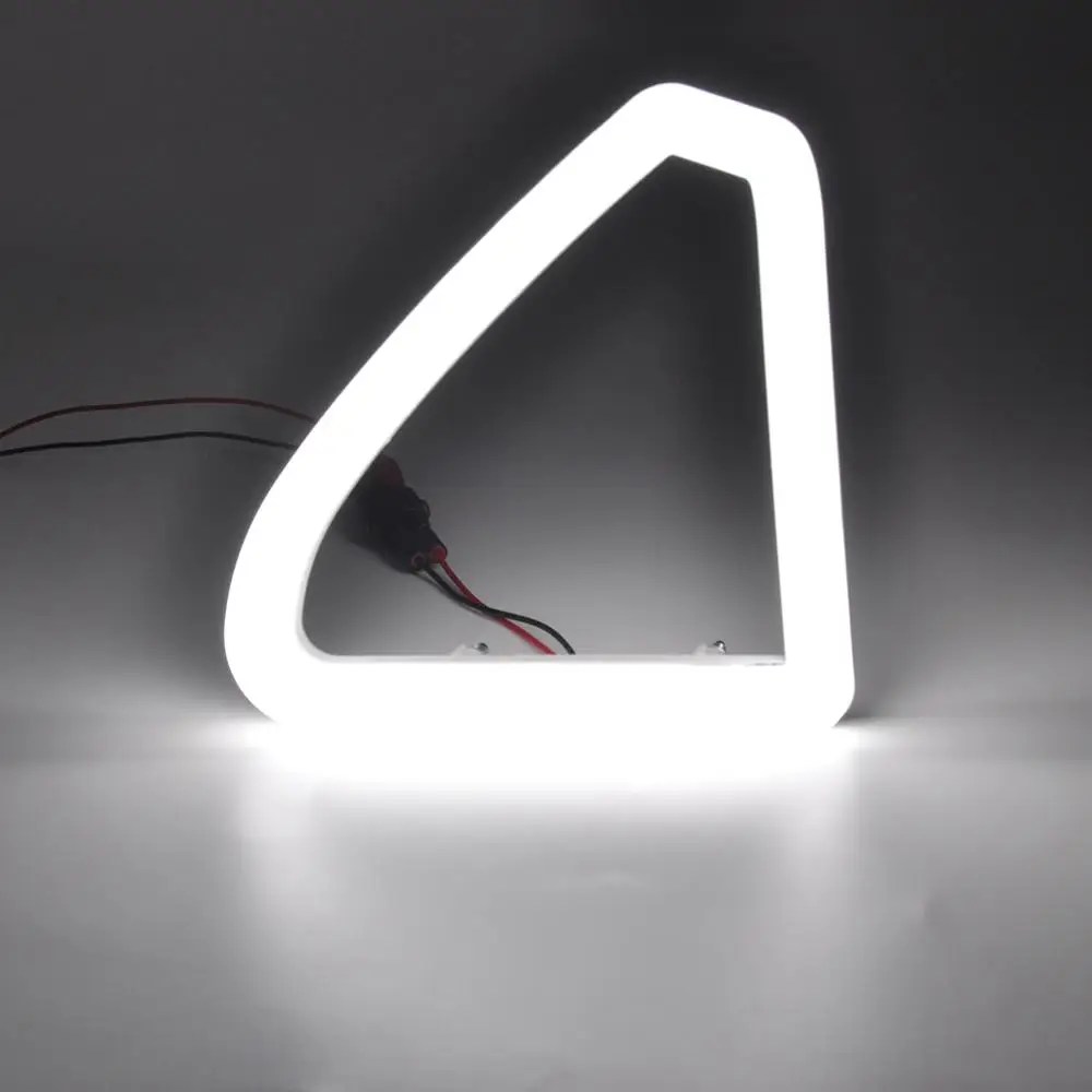 

2Pcs For Ford Mustang 2015-2017 Car Front Grille Hood Bumper High Brightness White LED DRL Light Daytime Running Lamp