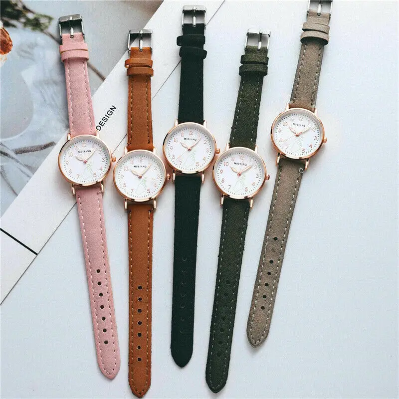 2021 New  Unisex Fashion Casual Luminous Watches Leather Analog Quartz Wrist Watch