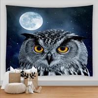 3d owl animal tapestry wall hanging boho background cloth tapestry for home room decoration wall tapestries wall carpet
