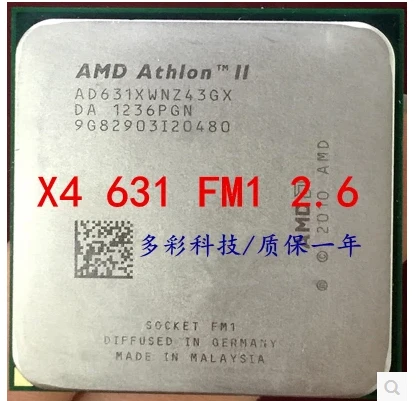 Для AMD II Athlon X4 631x4 631 четырехъядерный разбросанный процессор fm1 2 6G 4M cpu (рабочий 100%