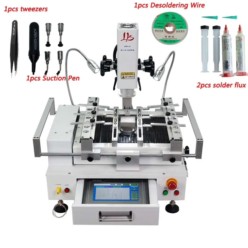 Наладочная станция BGA LY R690 V.3 паяльная с сенсорным экраном горячего воздуха 3 зоны