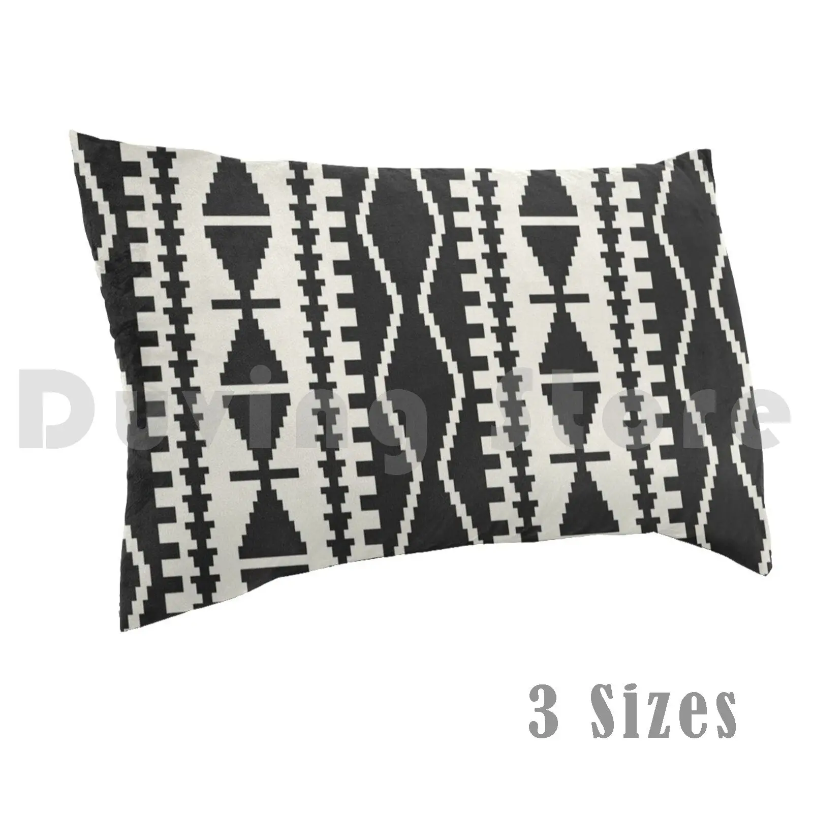 

In Black And White Pillow Case DIY 50x75 Kilim Bohemian Tribal Ethnic Africa African Dye Black And White