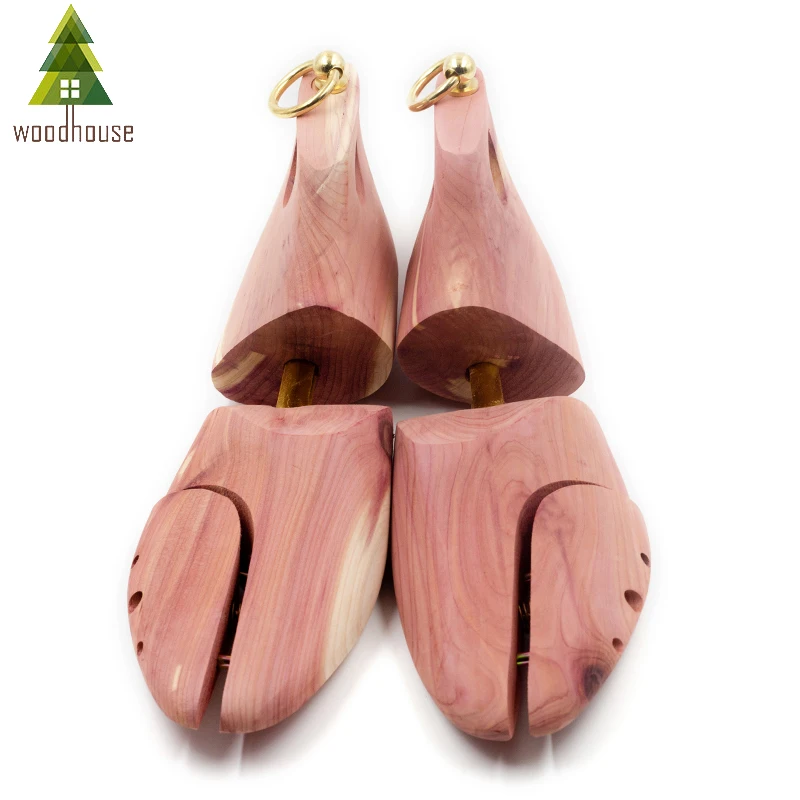 Деревянная мужская обувь Двухтрубная Регулируемая из красного кедра | Обувь