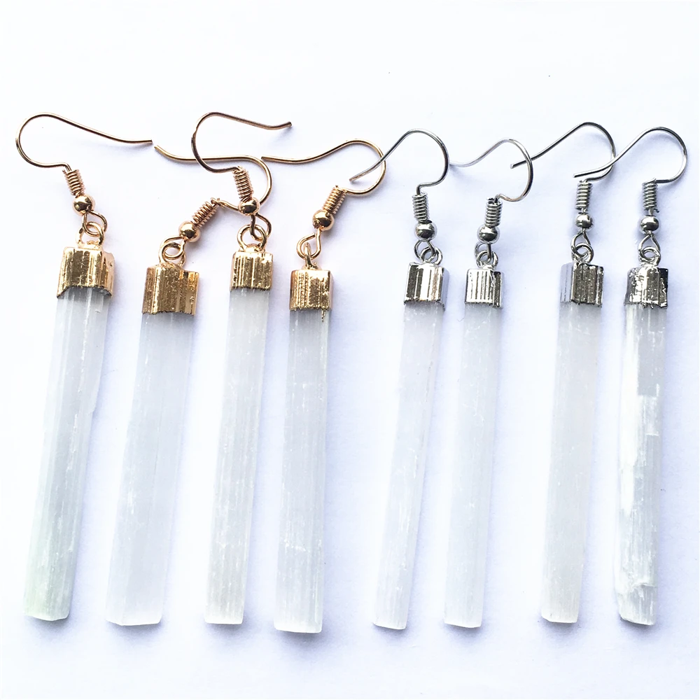 Лидер продаж модные женские прямоугольные серьги-гвоздики 70 мм из камня