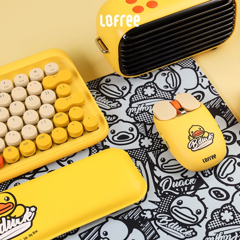 Новинка Lofree B.Duck MAUS Беспроводная bluetooth мышь для картофельных чипсов EP115 желтая