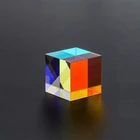 Фотография Цветовая Призма cube, научная фотография, шестисторонняя призма, украшение для дома, стеклянная призма, оптический экспериментальный инструмент