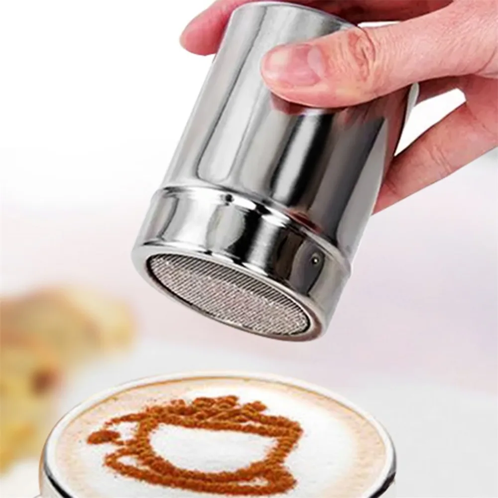 Нержавеющая сталь шейкер для кофе и шоколада какао мучной порошок корицы ведро